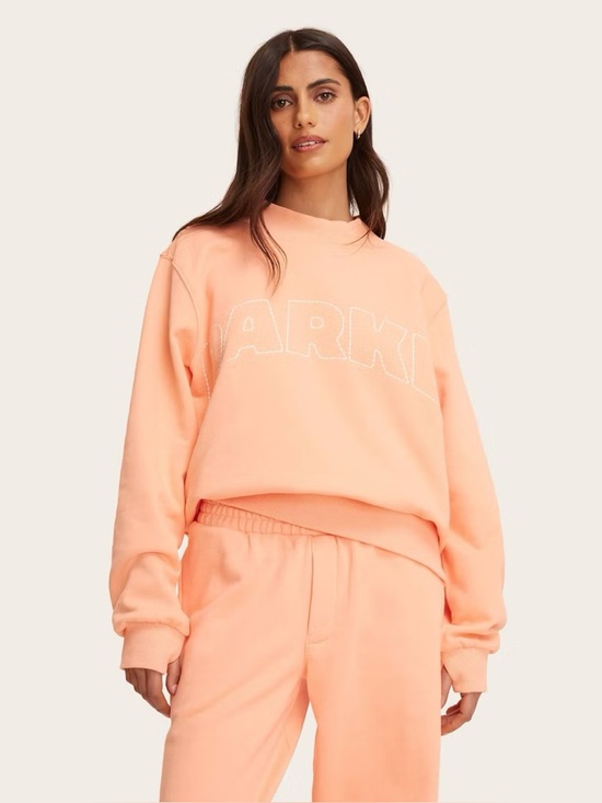 Parke Tops - 🎯🧡NWT! Peach Orange Mockneck Pullover Sweatshirt PARKE x TARGET - Size  XXS/XS